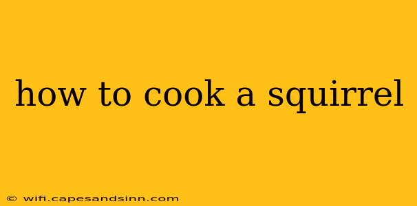 how to cook a squirrel