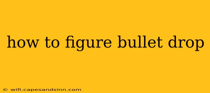 how to figure bullet drop