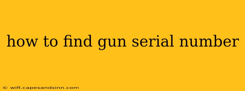 how to find gun serial number