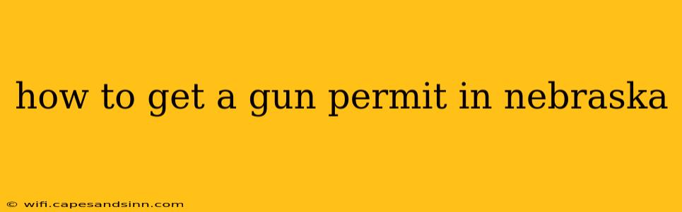 how to get a gun permit in nebraska