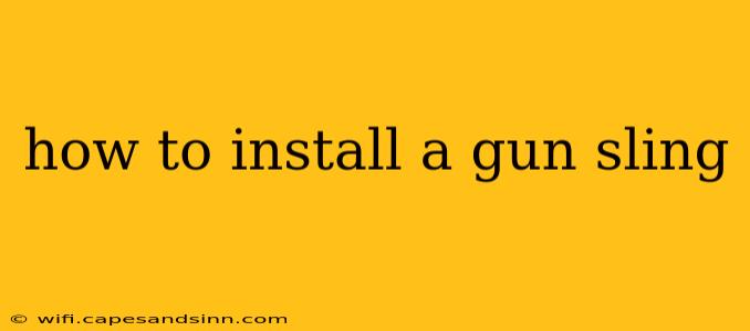 how to install a gun sling