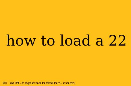 how to load a 22