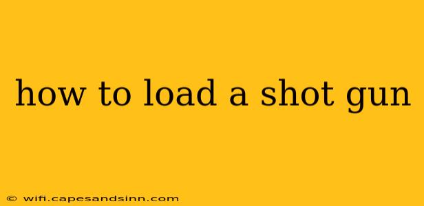 how to load a shot gun