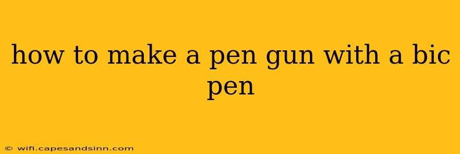 how to make a pen gun with a bic pen