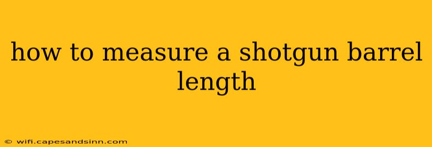 how to measure a shotgun barrel length