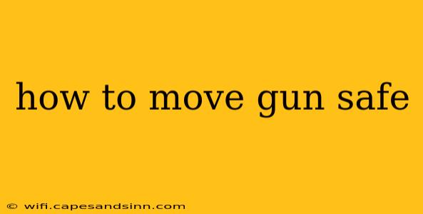 how to move gun safe