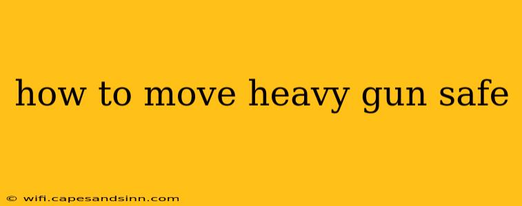 how to move heavy gun safe