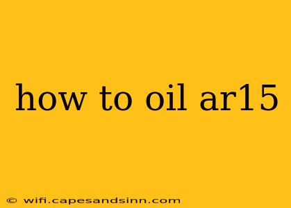 how to oil ar15