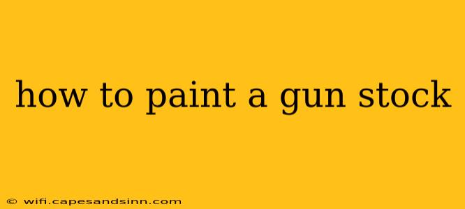 how to paint a gun stock