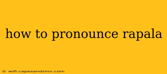 how to pronounce rapala