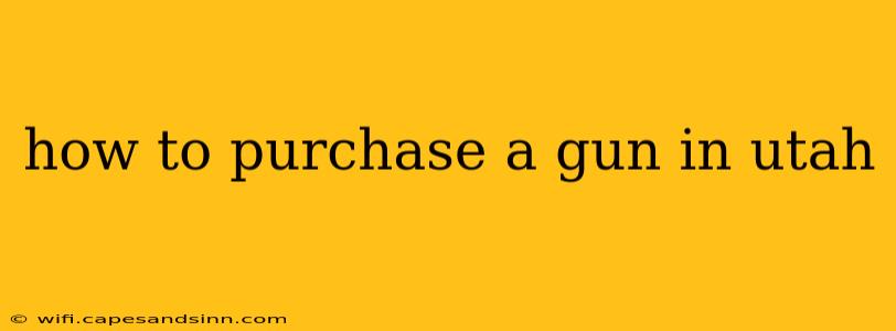 how to purchase a gun in utah