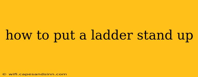 how to put a ladder stand up