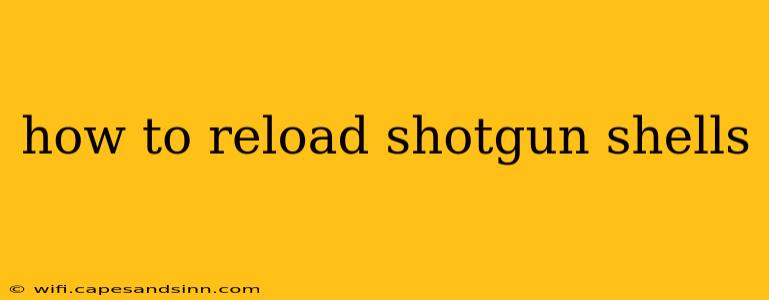 how to reload shotgun shells