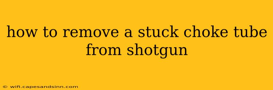 how to remove a stuck choke tube from shotgun