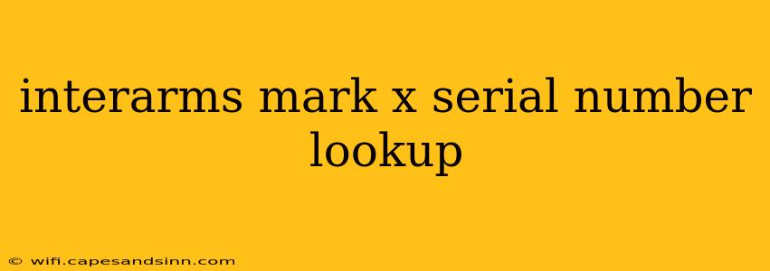 interarms mark x serial number lookup