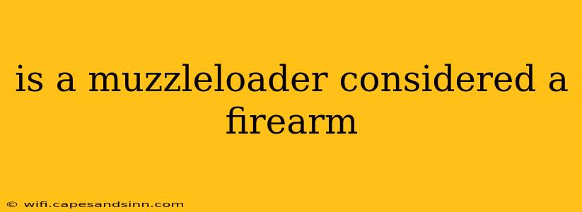 is a muzzleloader considered a firearm