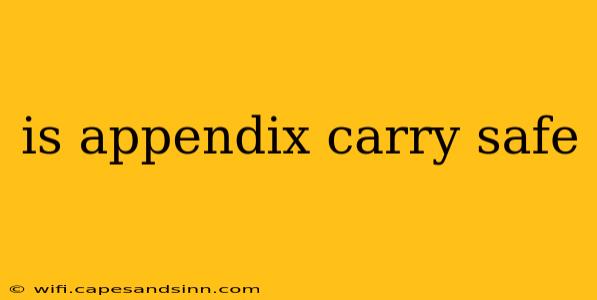 is appendix carry safe