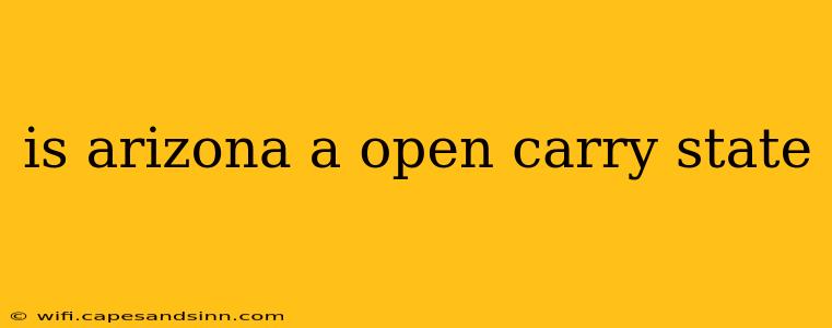 is arizona a open carry state