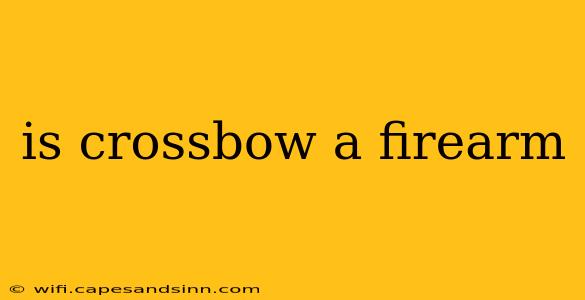 is crossbow a firearm