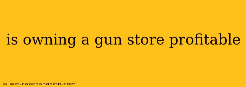 is owning a gun store profitable