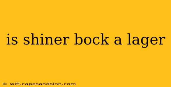 is shiner bock a lager