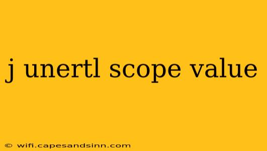 j unertl scope value