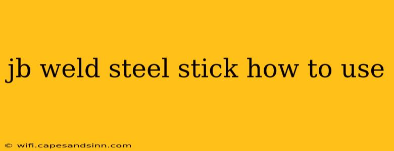 jb weld steel stick how to use