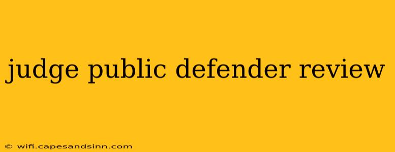 judge public defender review