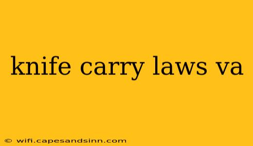 knife carry laws va