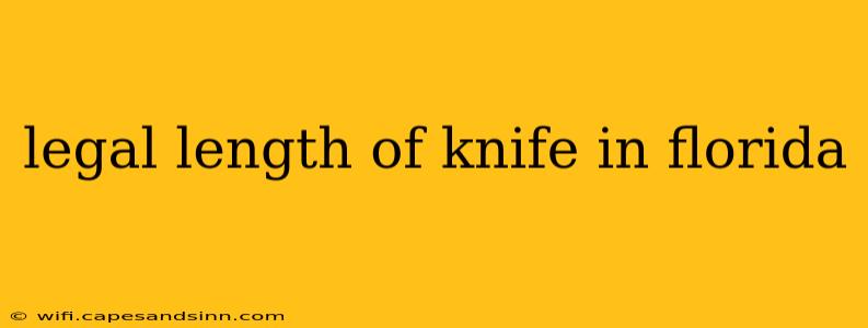 legal length of knife in florida