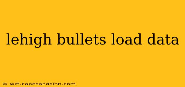 lehigh bullets load data