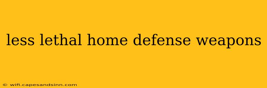 less lethal home defense weapons