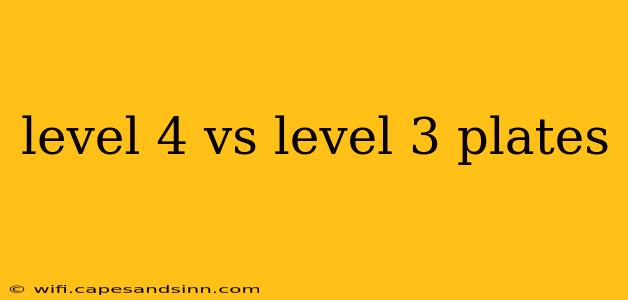 level 4 vs level 3 plates