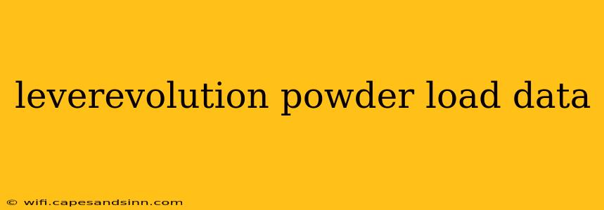 leverevolution powder load data