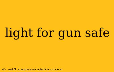 light for gun safe