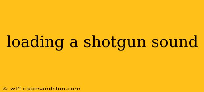 loading a shotgun sound