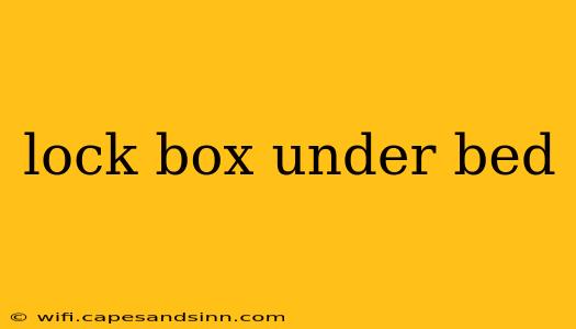 lock box under bed