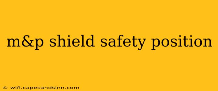 m&p shield safety position