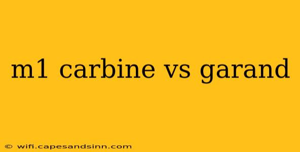 m1 carbine vs garand