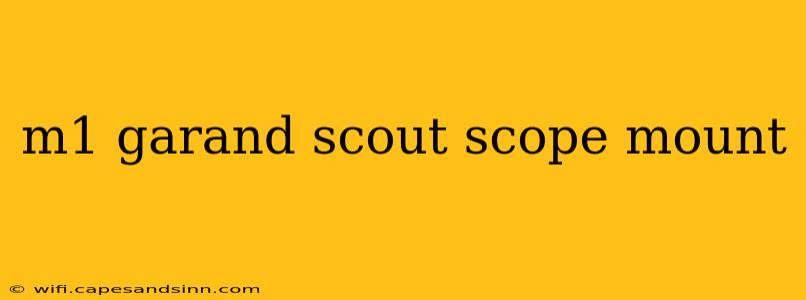 m1 garand scout scope mount