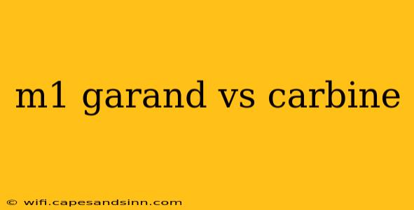 m1 garand vs carbine