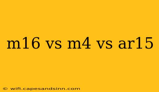 m16 vs m4 vs ar15