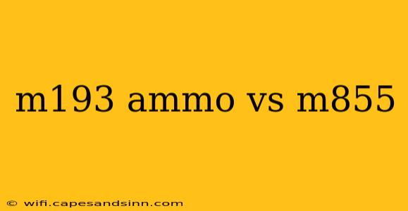 m193 ammo vs m855