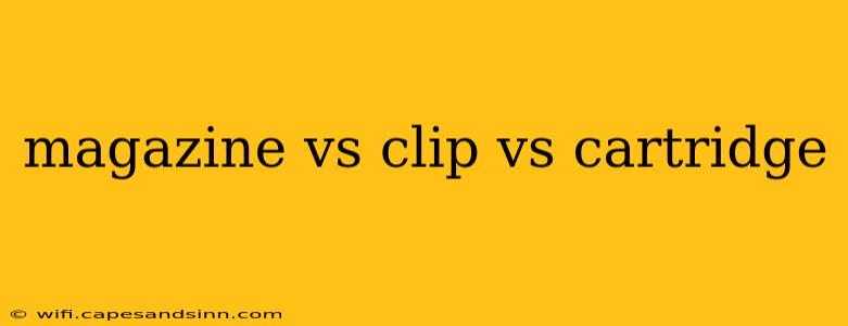 magazine vs clip vs cartridge