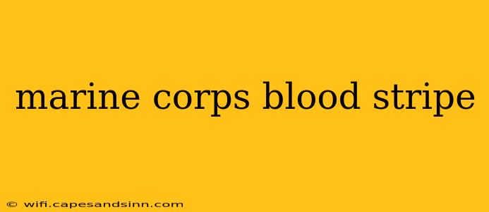 marine corps blood stripe