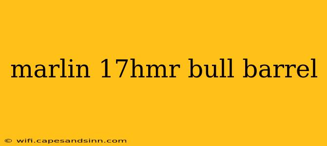 marlin 17hmr bull barrel