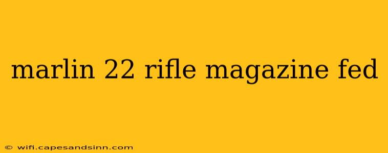 marlin 22 rifle magazine fed