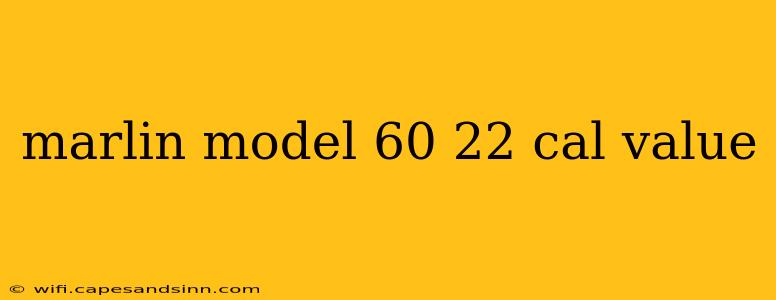 marlin model 60 22 cal value