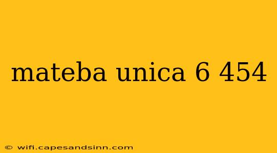 mateba unica 6 454