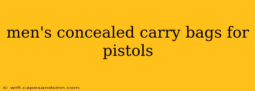 men's concealed carry bags for pistols